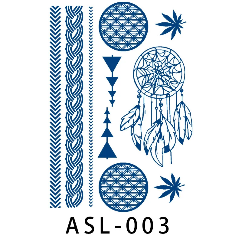 Рисунок 6 - Женская травяная тату-наклейка с рисунком Тотем