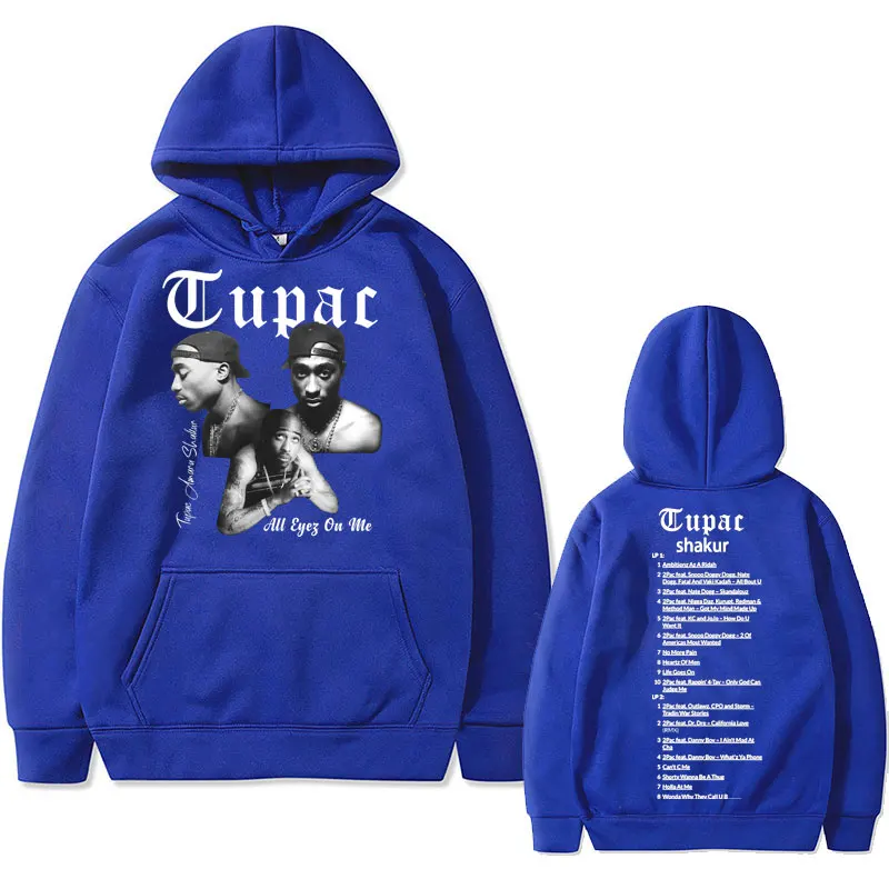 thumbnail image 1 of Sudadera con capucha de rapero Tupac 2Pac para hombre y mujer, ropa de calle con estampado de Hip Hop, Y2k, chándal Unisex, 1 of 3