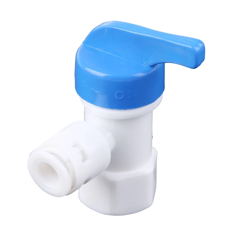 808F Tank Angle Ball Valve 1/4'' Tube For RO Reverse Osmosis Filter System Purifier