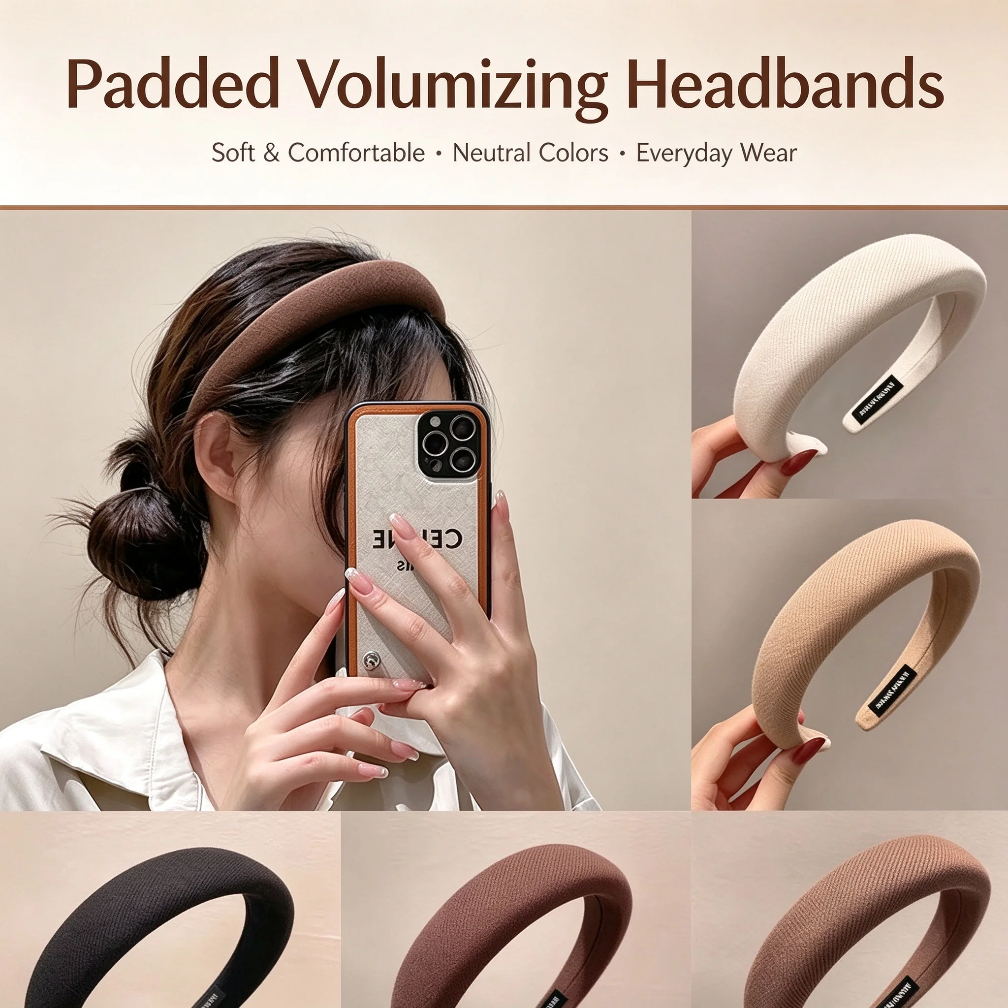 Verdicktes, festes, breites Haarband für Damen, Vintage, weiches, elastisches Stirnband, Mädchen-Lünette, Haarband, Kopfbedeckung, modisches Haar-Accessoire