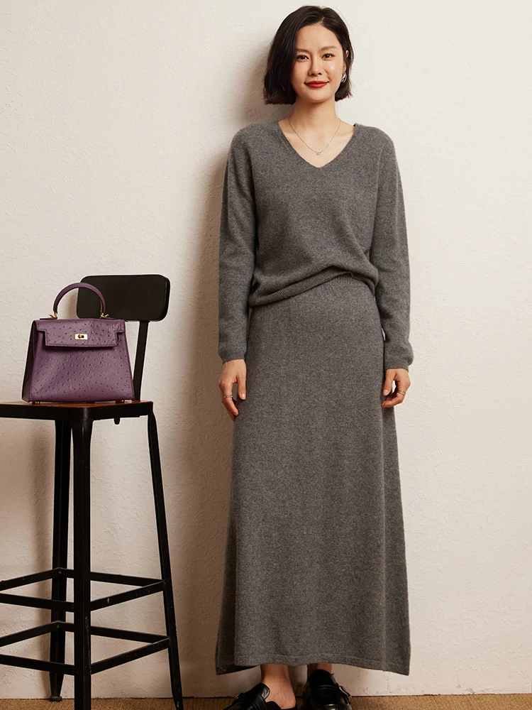 Korean Long Skirt Cashmere Detail 30
