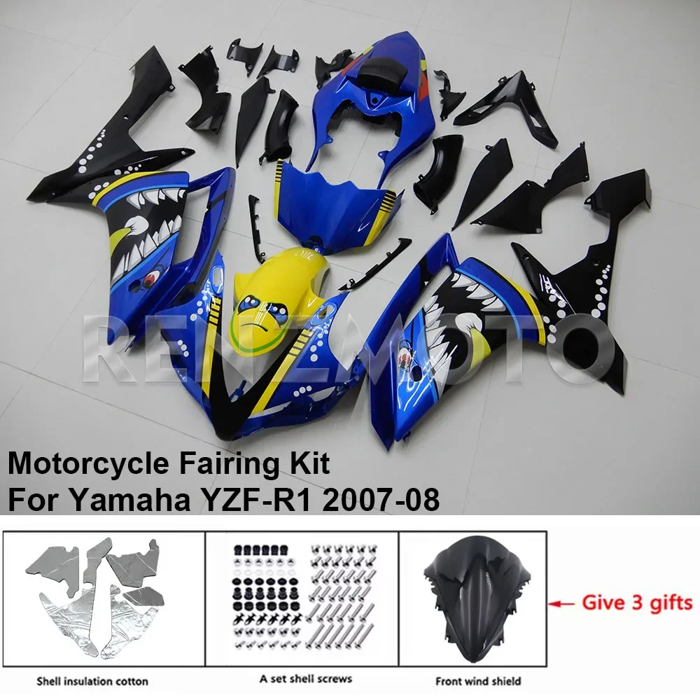 

For YAMAHA YZFR1 R1 2007-2008 Fairing R/Z Y7RB02 Motorcycle YZF-R1 Set Body Kit decoration Plastic Guard Plate Accessories Shell