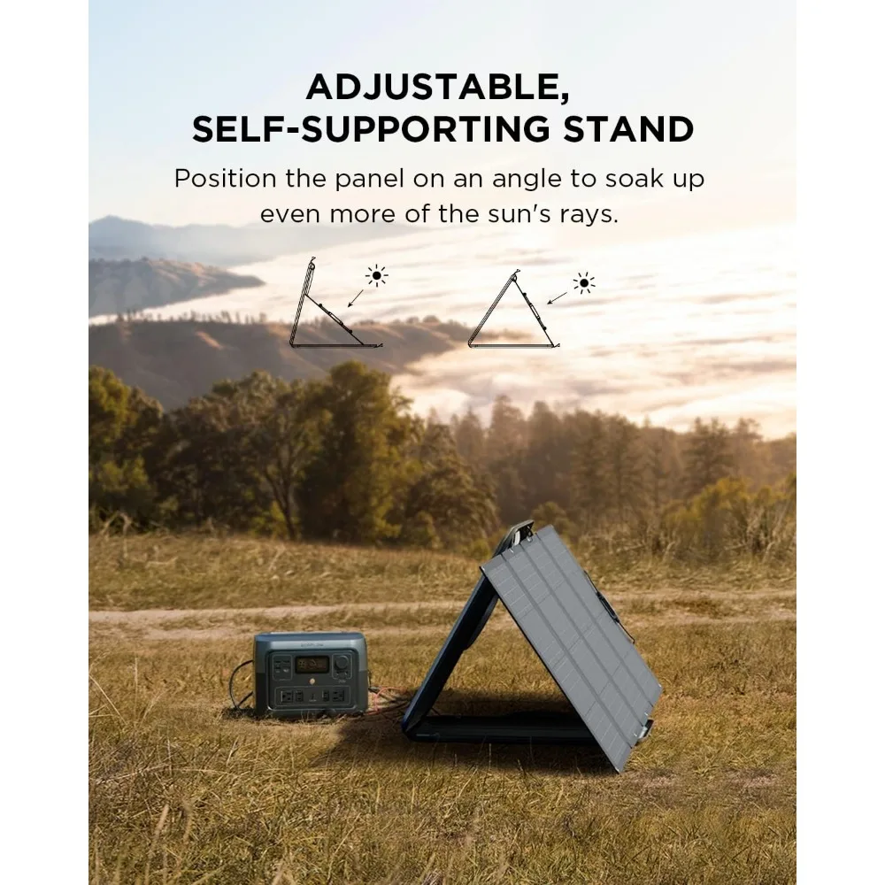 LiFePO4 Portable Power Station, 160W Solar Panels, An Output Power of Up to 1000W Using A Solar Generator, 512Wh Long Life 6