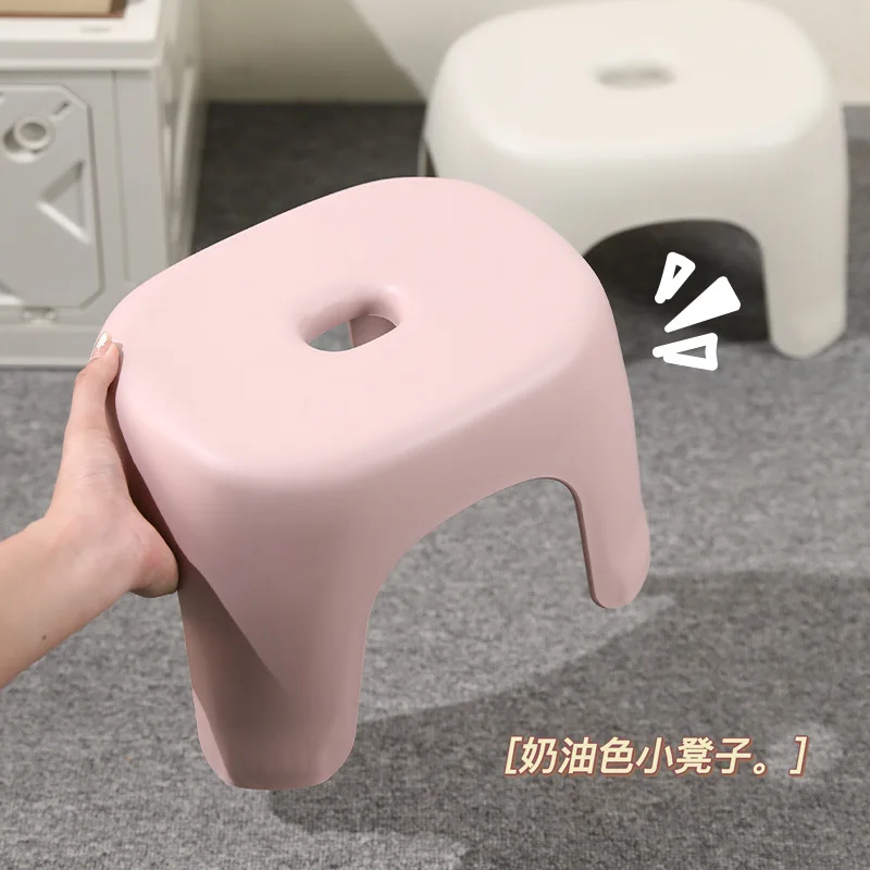 Adult Low Stool Bathroom Stool Household Plastic Ottomans Step Stool