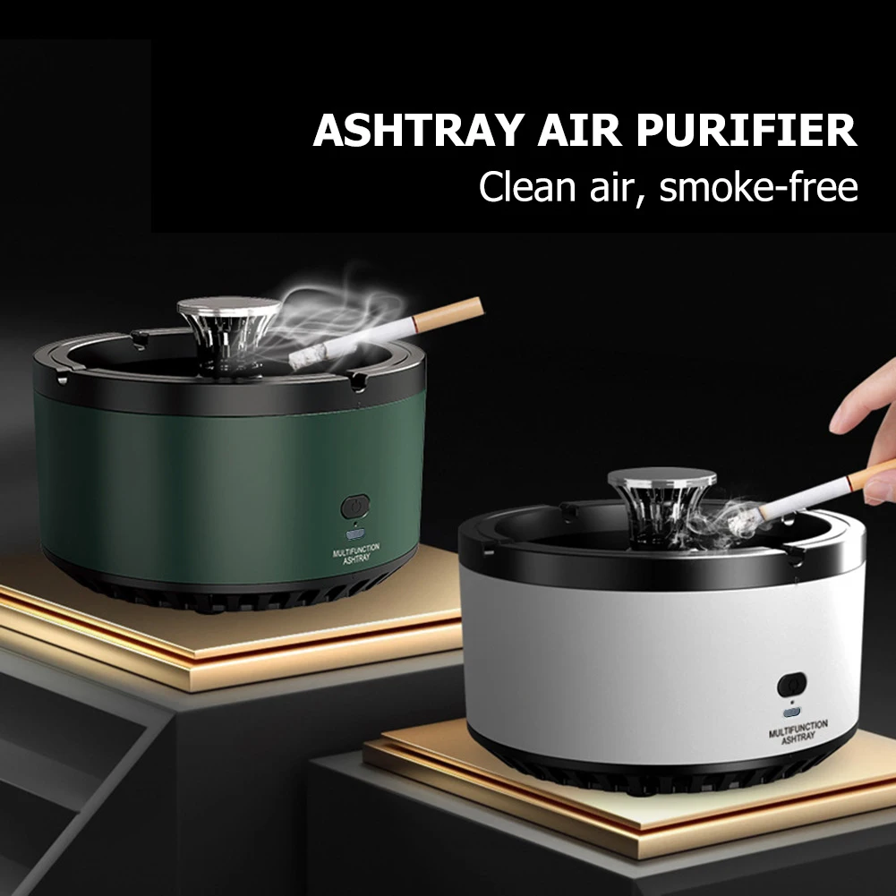 Pocket Ashtray Smokeless Portable Air Purifier Ashtray Smoke Extractor