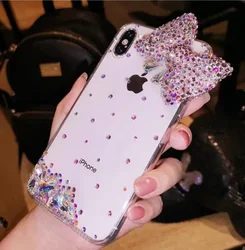 Luxury Rhinestone Bling Phone Case - Soft and Stylish Jewelry Cover - iPhone 16 Pro Max (1)