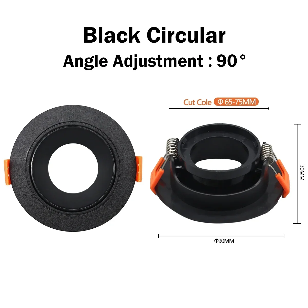 Black circular