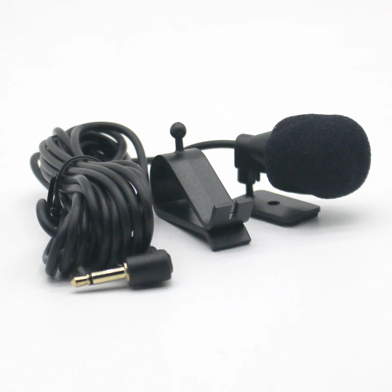 1/2pcs 3m Professionals Car Audio Microphone 3.5mm Jack Plug Mic Mono Mini Wired External Microphone for PC Auto Car DVD Radio