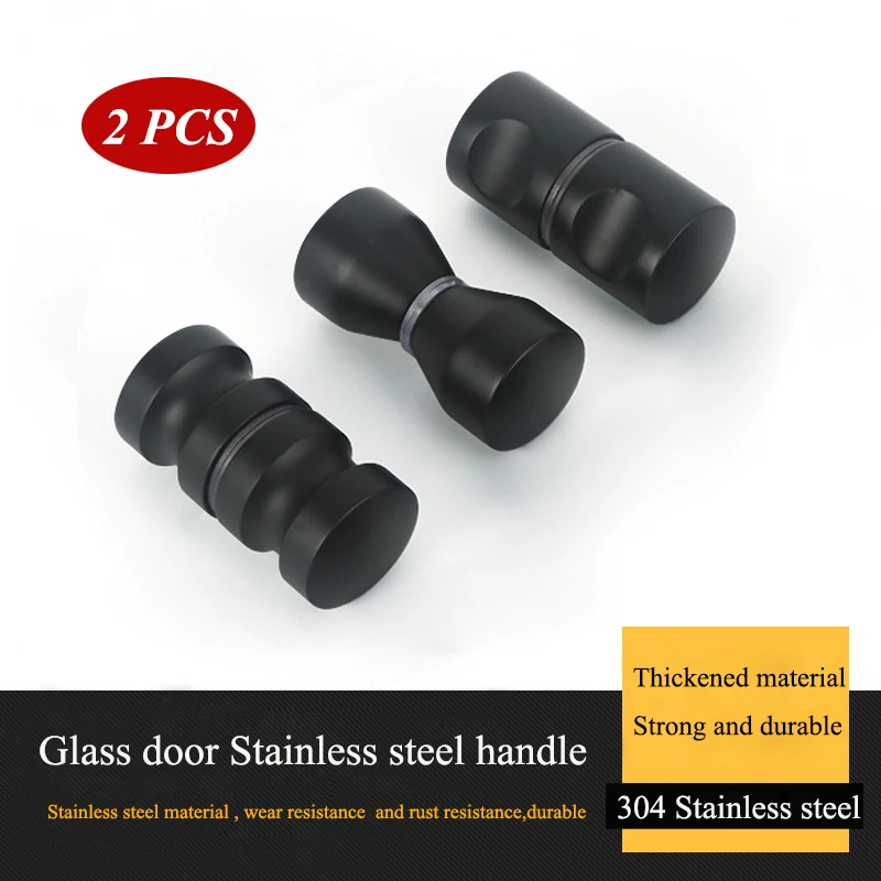 Banheiro Maçaneta da Porta do Armário Puxar Redondo Pequeno Único Furo Lidar com Chuveiro Sala Puxar Maçaneta da Porta de Vidro Aço Inoxidável Peças 304 de