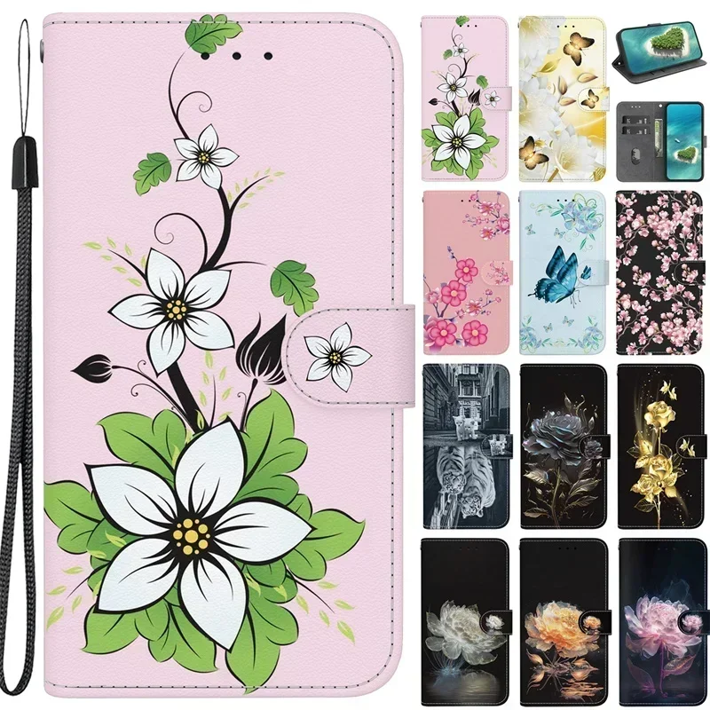 Per Samsunga34 Custodia A Portafoglio Per Samsung Galaxy A34 A346B Custodia Verniciata Galaxy A54 A 34 A14 A24 A15 A546 Cover In Pelle Conchiglie Coqu