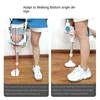 Ankle Fracture Support Single-leg Mobility Aid Non-slip Crutch for Adults Sprain Recovery Assistant Walking Aid for Ankle 2