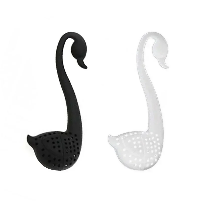 1pc creative swan tea infuser environmentally friendly plastic elegant swan tea strainers teaware infuser kitchen tools tea infuser tea strainer tea filter