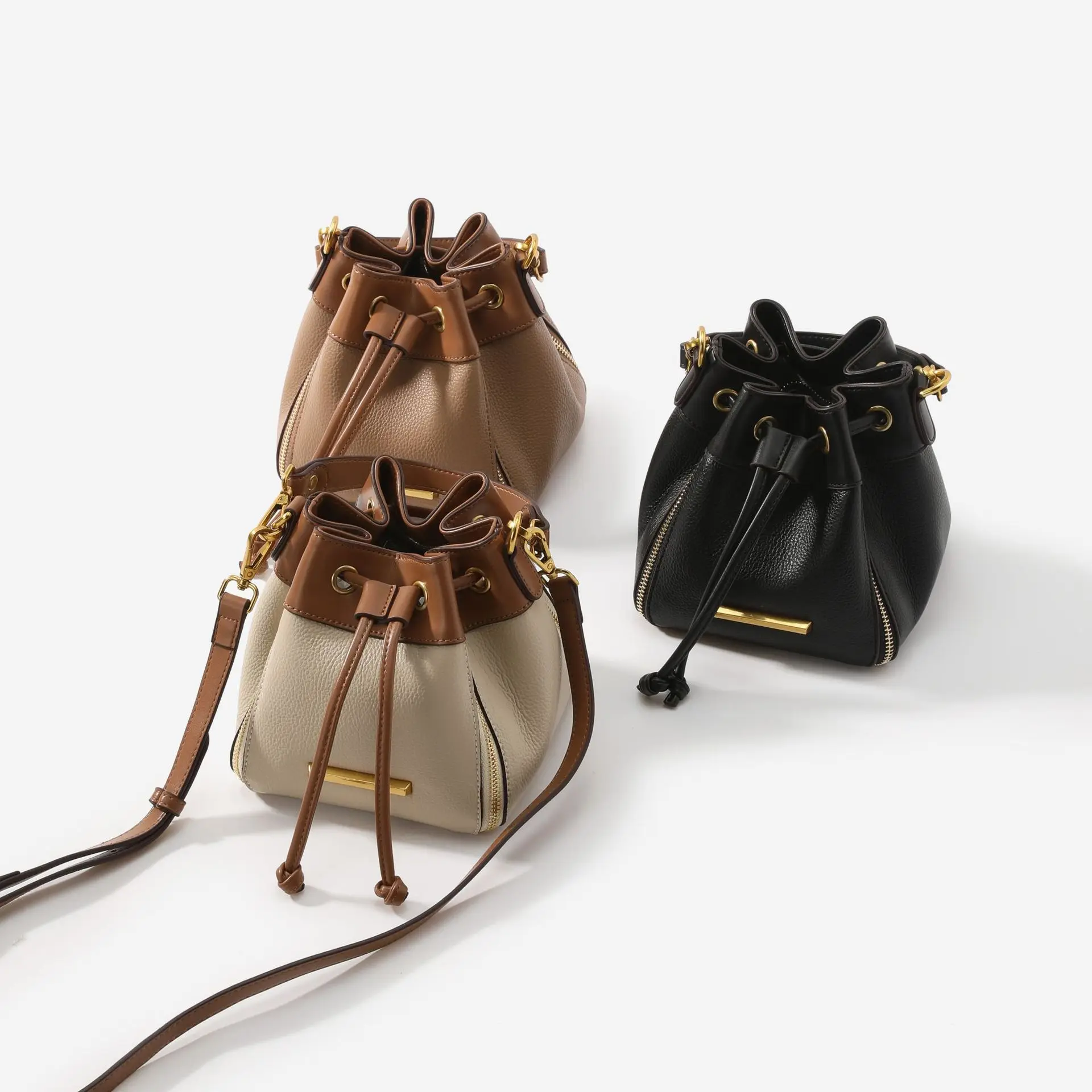 leather bag designer mini bucket bag