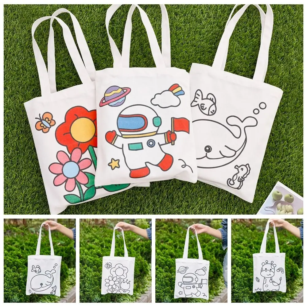 페인팅 DIY 그래피티 캔버스 가방 보관 가방, 내구성 두꺼운 숄더백, 재사용 가능한 내마모성 토트백, 초등학교