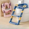 New Stepped Children's Toilet Foldable Foot Stool Multi-functional Toilet Boy Girl Baby Toilet Training Potty Ladder for Kids 1