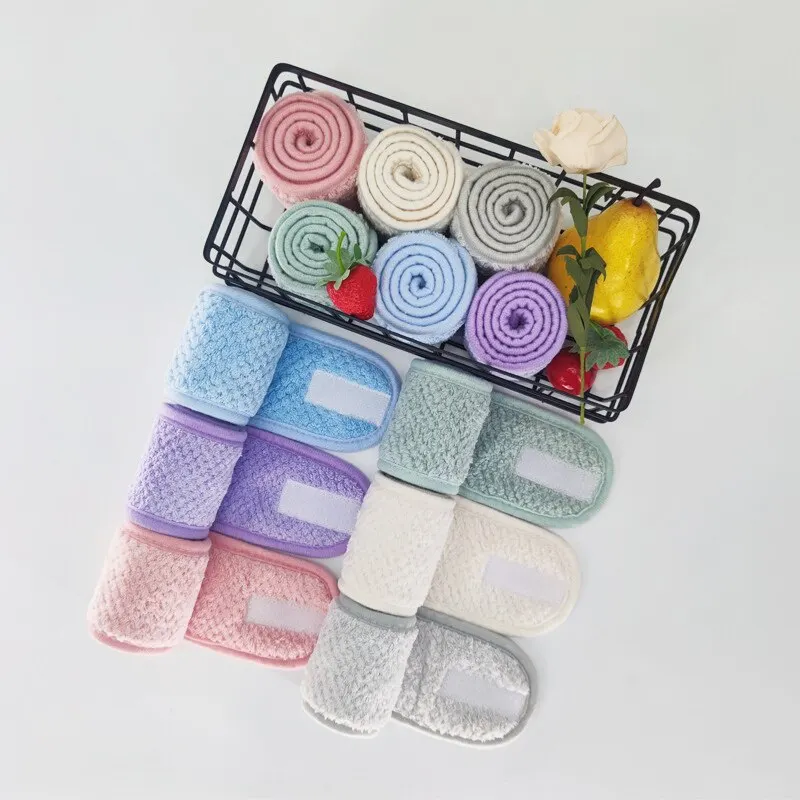 Verstellbares Breites Haarband - Rutschfest für Yoga, Spa, Bad, Dusche, Make-up und Gesichtswäsche