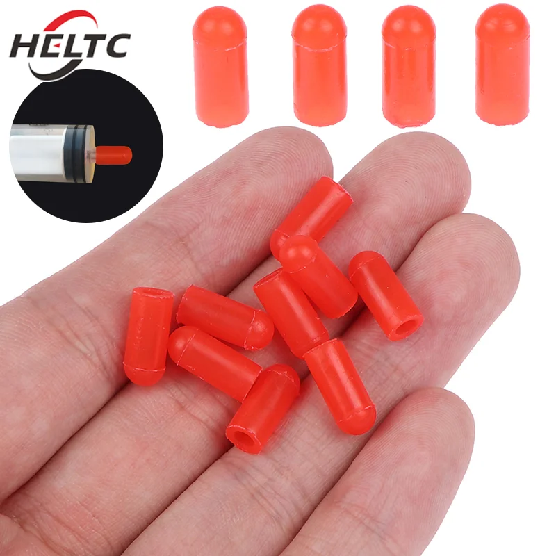 Food Grade Silicone Rubber Needle Cover Syringe Sealing Test Tube End Cap Accessories 20pcs/set