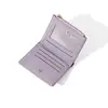Women's Short Wallets PU Leather Female Card Holder Wallet Luxury Brand Ladies Small Zipper Wallet with Coin Purse 5