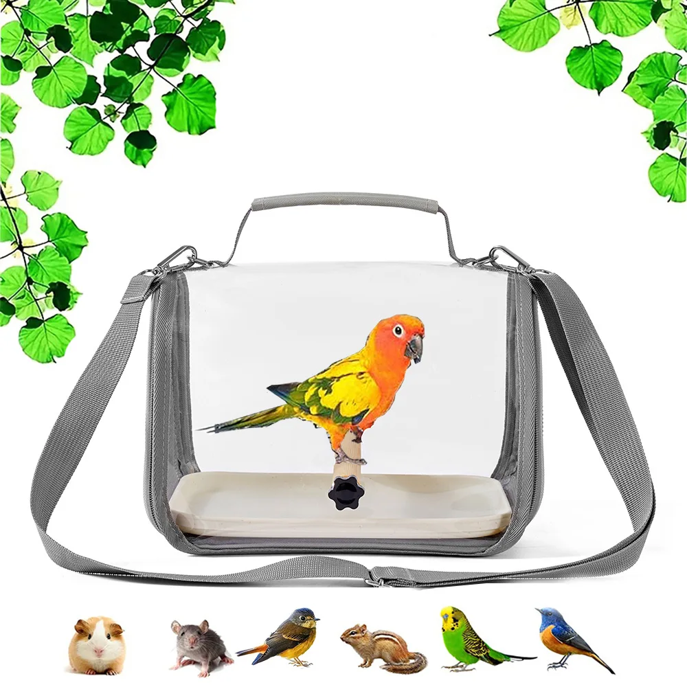 PARKER Portable Bird Bags Small Pet Handbag Side Carrying Folding Outdoor Rats Parrots Lizards Bird Carrier Bags
