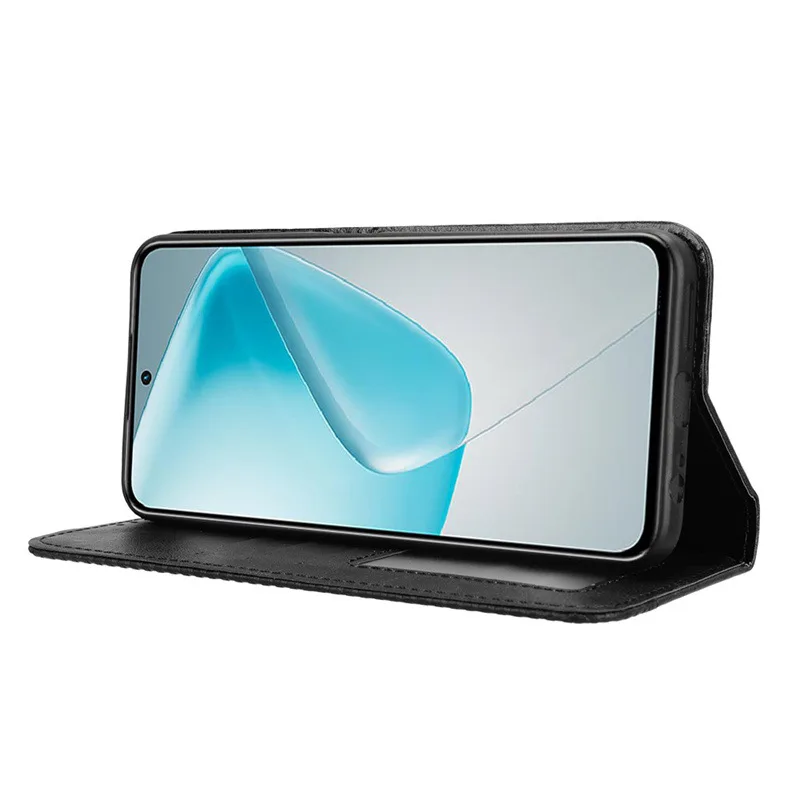 Luxury Leather Magnetic Phone Case with Card Slots and Shockproof Protection