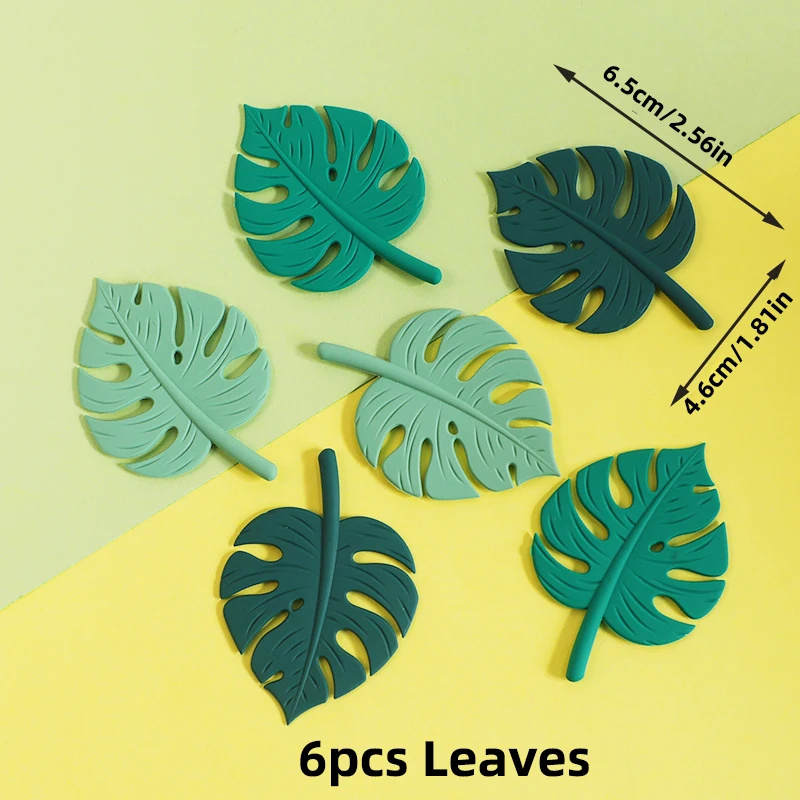 6 pcs leaves