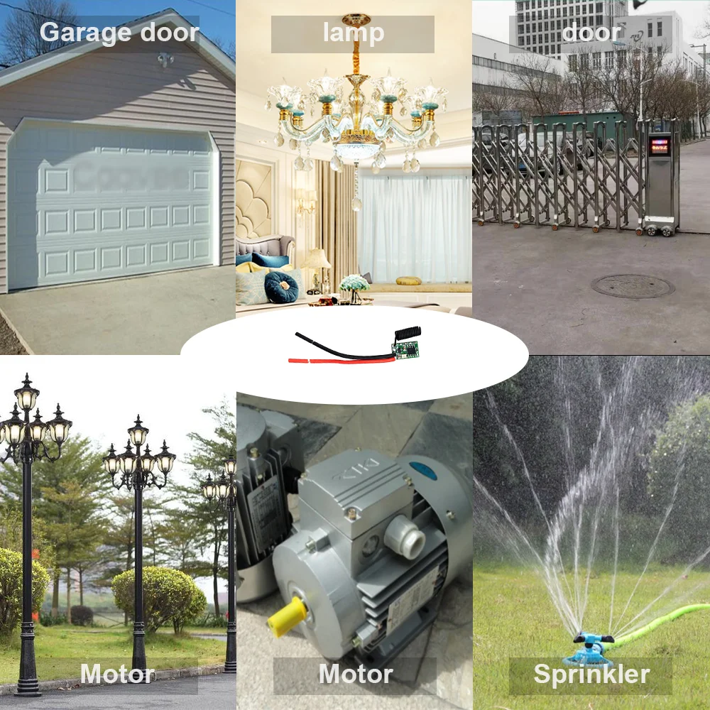 Wireless RF Transmitter Module with Learning Code and 1-Channel Output