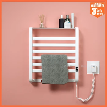 ราวแขวนผ้าอุ่นไฟฟ้า เครื่องอุ่นผ้าเช็ดตัวในห้องน้ํา เครื่องอุ่นผ้าเช็ดตัวไฟฟ้า อุณหภูมิและเวลาควบคุมสําหรับอาบน้ํา 1