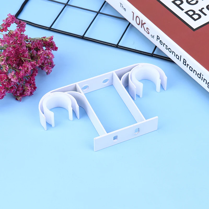 Curtain Rod Double Curtain Rod Brackets Top Mounted Roman Rod Aluminium Holder Suspended Curtain Support Bracket