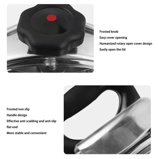 Pressure Cooker Explosion Proof Large Capacity Pressure Cooker for Gas Stove 5
