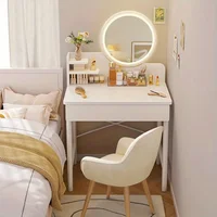 Commode chambre simple moderne petit appartement table de maquillage table de maquillage coiffeuse petite 2025 lumière luxe nouveau 2