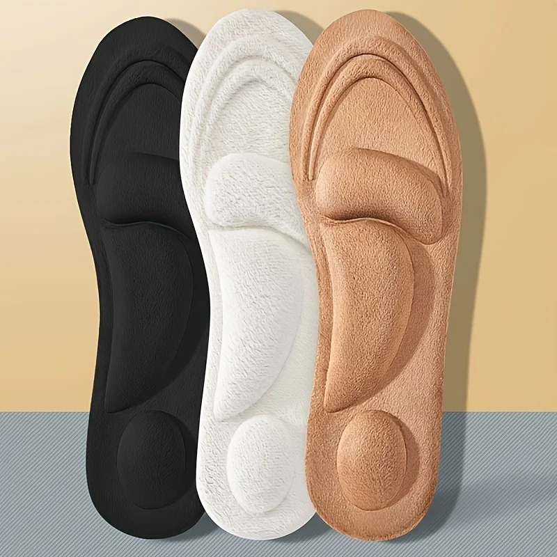 4 PCS 열 자체 가열 깔창 겨울 따뜻한 남여 공용 방한 부드러운 바닥 편안한 땀 흡수 겨울 탈취제 면