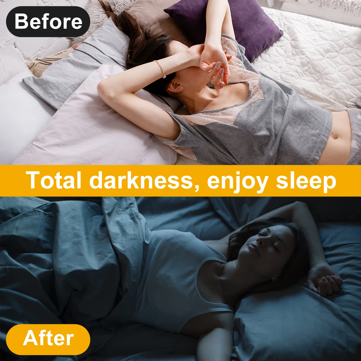 Blackout Curtains Travel Portable Blackout Window Shades Cuttable DIY Window Shades Waterproof Blackout Blinds for Bedroom Dorm