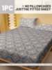 1 Simple modern Geometry printed matte Fitted Sheet, bedroom printed bed cover, bedding (excluding pillowcases) 2