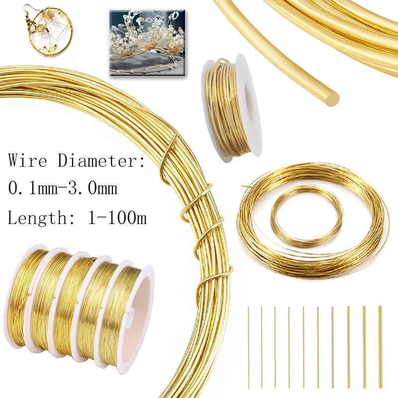 Versatile Brass Craft Wire for Jewelry Making & DIY Projects