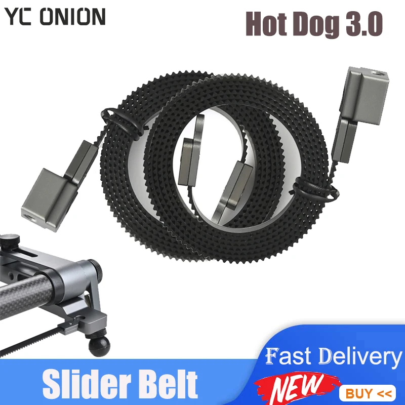 Camera Track Slider YC Onion 2 Packs Generation 3.0 Hot Dog Camera Slider Replacement Belt Hydraulic Damping For DSLR Camera Video Vlog Phone GoPro