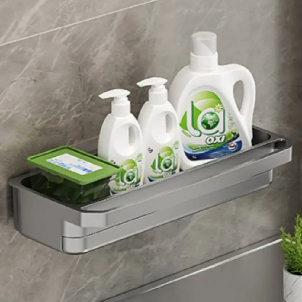 Kitchen Sink Storage Rack Wall Mount Waterproof Sponge Holder Multi Functional Dishcloth Shelf Self-Draining Sink Storage Rack 4