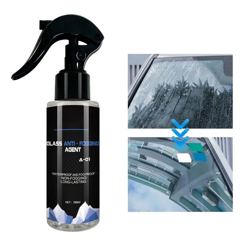 

Car Defogger Spray Anti Fog Glass Coating Agent Long Lasting Effect Car Care Defogging Products Auto Mirror Car Care Detailing