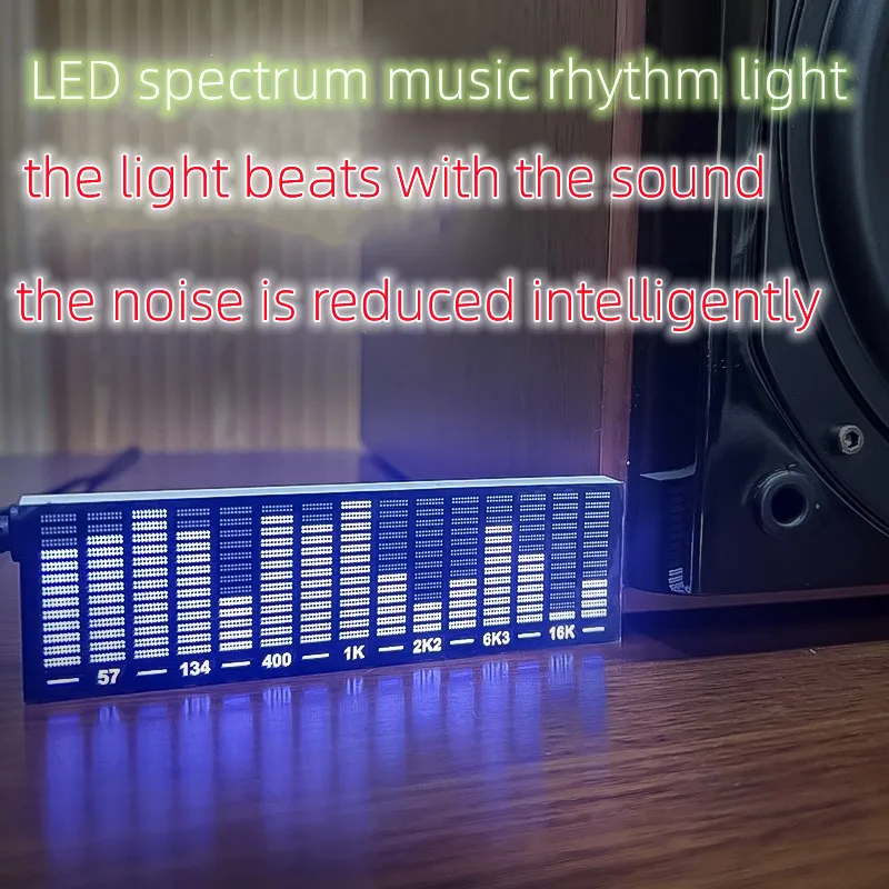 LED Voice Controlled Music Spectrum/Car Audio Spectrum Display Light/Esports Room Atmosphere Rhythm Light Range 20Hz -25khzR baby comfort sleep aid white noise children s music portable sleep aid led atmosphere night light usb travel relaxation