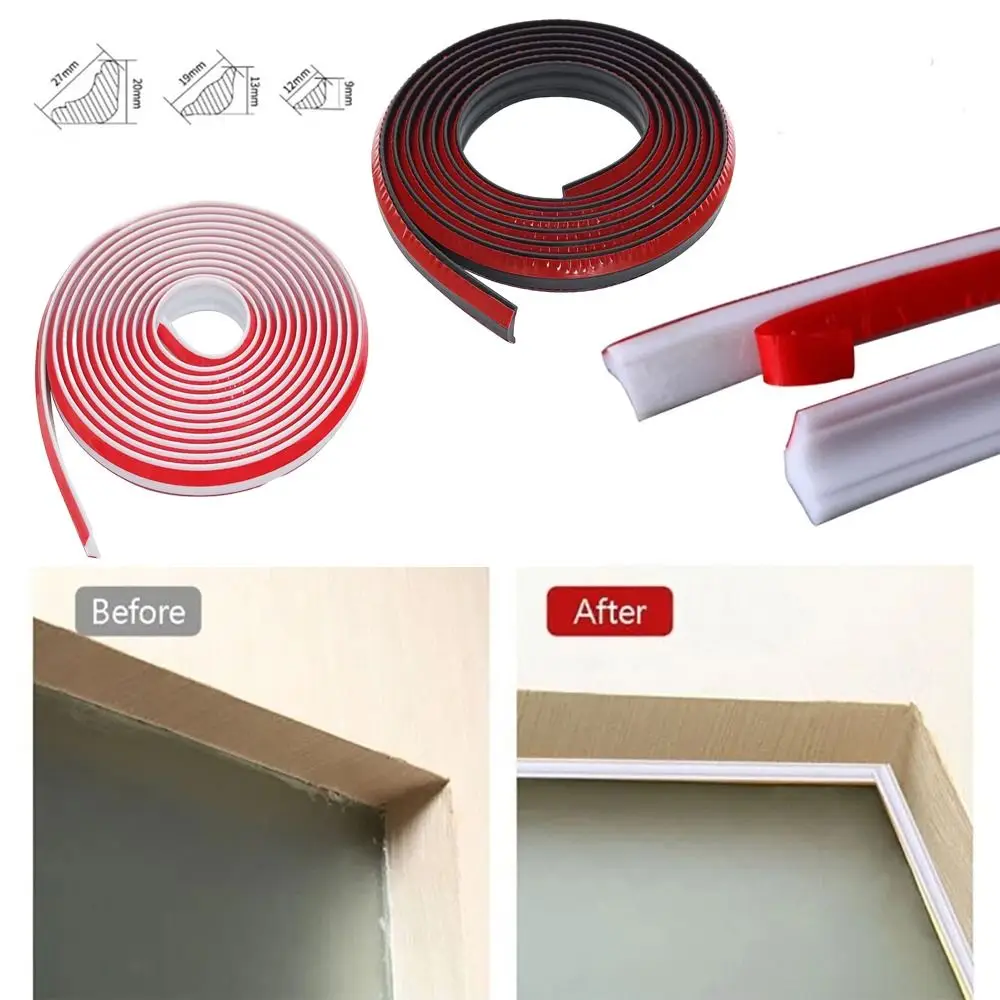 Wall Corner Caulk Soft Line Ceiling Strip Self Adhesive TPE Molding Edge DIY Wall Corner Beauty Seam Kitchen Bathroom Window