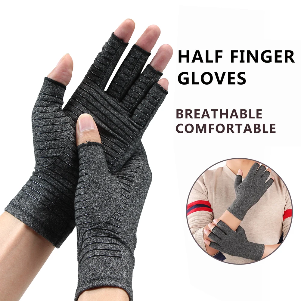 Compression Arthritis Gloves Orthopedic Brace Arthritic Joint Pain Relief Hand Therapy Open Fingers compression gloves arthritis gloves