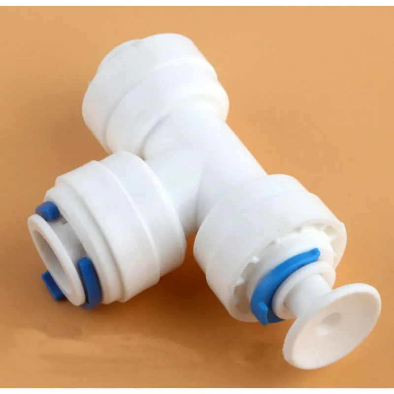 1/4" OD End Plug Cap POM Quick Fitting Connector 10pcs For Aquarium RO Water Filter