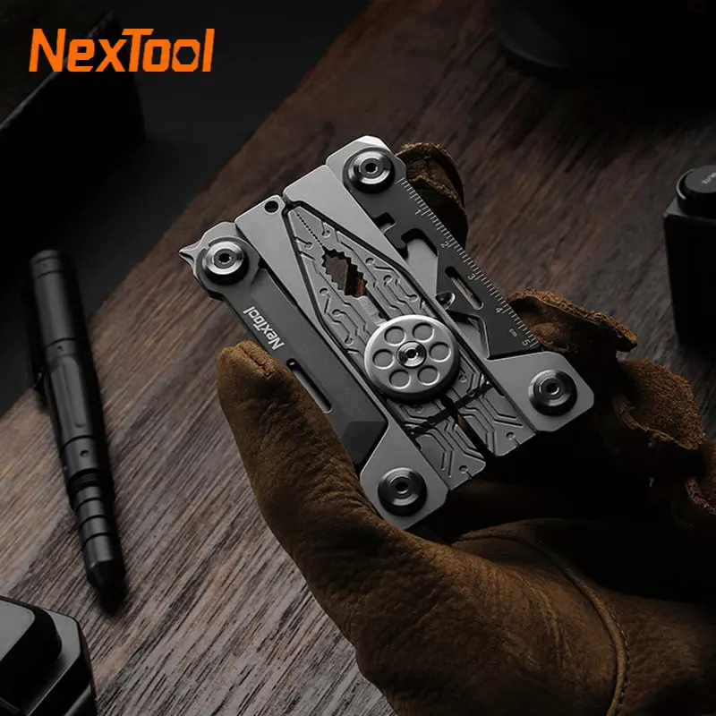 Xiaomi Nextool 14 In 1 Edc Tool Cacciavite Wrench Survival Kit Knife Multi Tool Outdoor Portable Field Carry Around For Camping