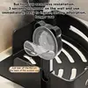 Shower Corner Shelf ABS Wall Mounted Suction Cup Storage Rack No Drill Bathroom Corner Organizer Shampoo Makeup Cosmetic Holder 4