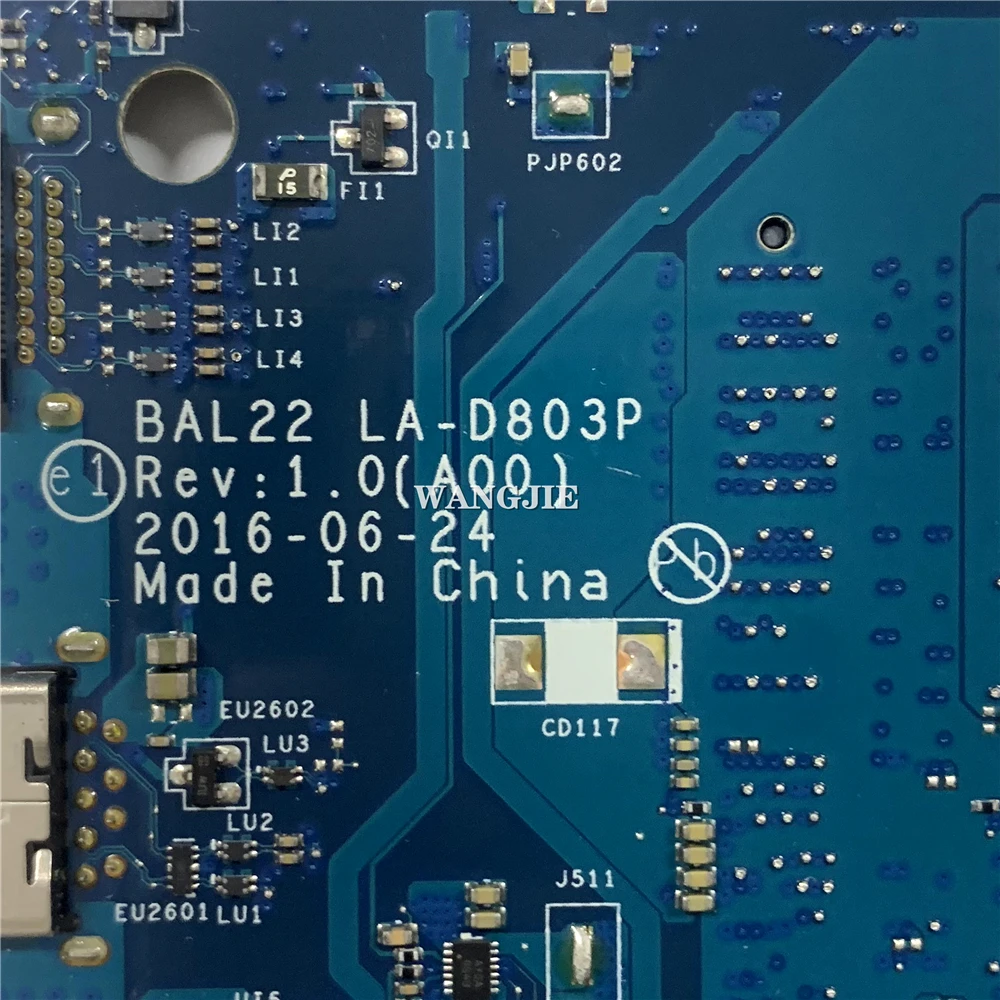 Usado Cn0n7gmf 0n7gmf N7gmf para Dell Inspiron 5565 Computador Portátil Placa-mãe Bal22 La-d803p Mainboard A12-9700p Cpu - Imagem 6