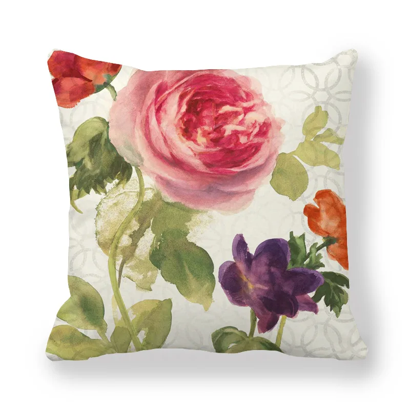 

2023 new White Geometric Portrait Pillowcase Home Sofa Office Cushion Pillow Cushion Cover