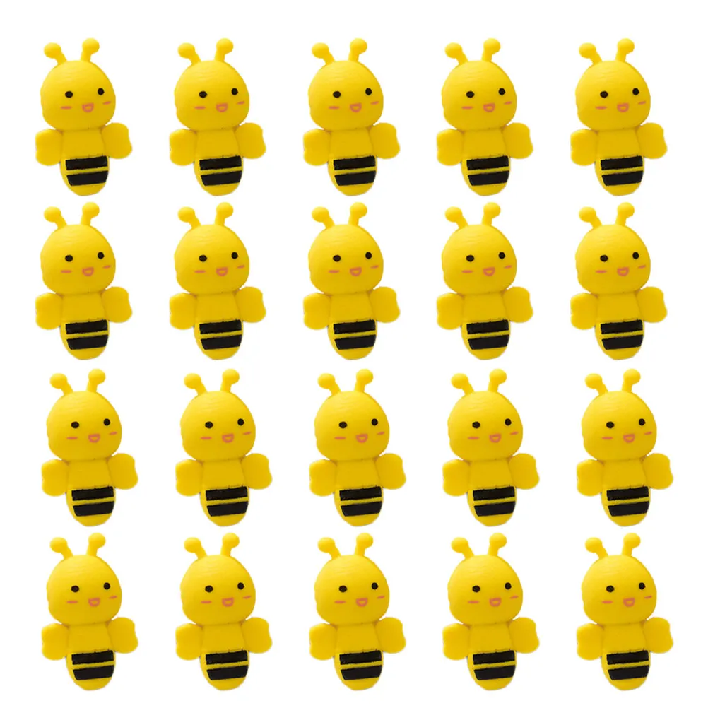 창의적인 디자인을 위한 매력적인 지우개 20개, 참신한 동물 모양