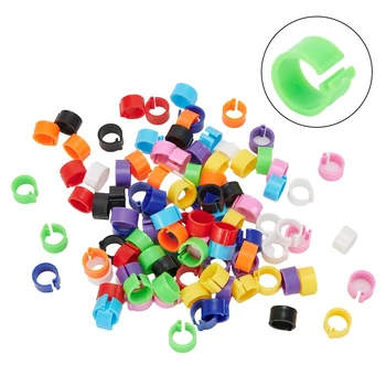 7mm /0.27 Inch 10 colors Set kit Chicks Rings Poultry Band Bird Pigeon Parrot 100Pcs 8mm Clip Useful New Hot Sale 1