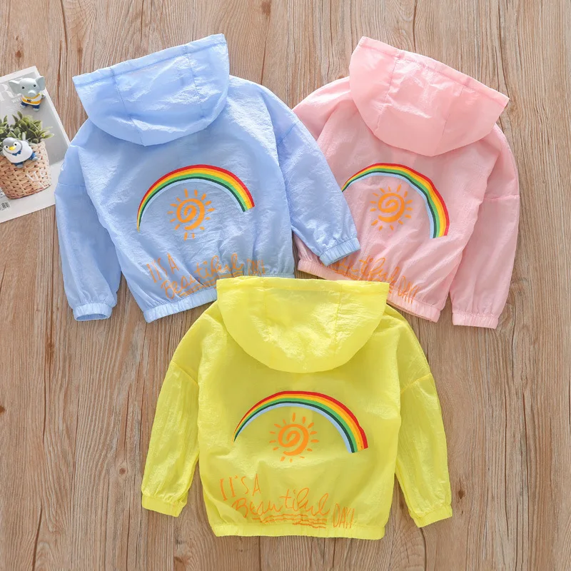 

New children's sun protection clothing summer baby skin clothing girls air conditioning clothing boys UV protection jacket