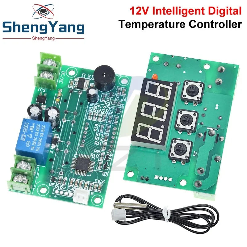 XH-W1301 LED Digitaler Temperaturregler Steuerschalter Thermostat Relais Sensor Schaltermodul DC 12V Wasserdicht NTC -50-110