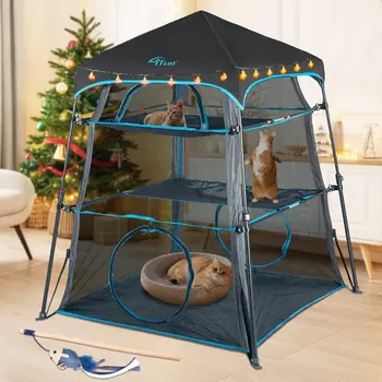 3-Tier Portable Cat Enclosure Tent 1
